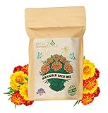 NatureZ Edge Marigold Seeds Mix, Over 5600 Seeds, Marigold Seeds for Planting Outdoors, Dainty Marietta, Petite French, Sparky French, and More photo / $10.97 ($0.00 / Count)